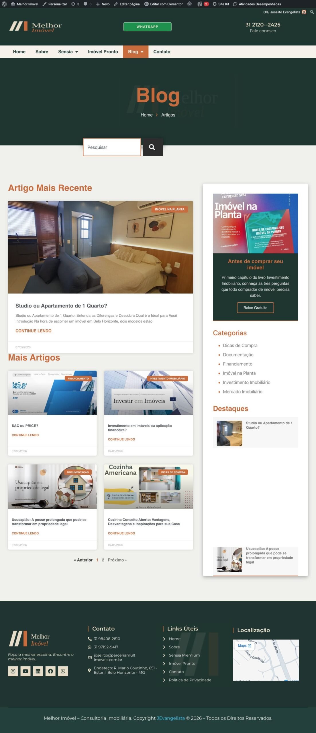 criação de sites profissionais
